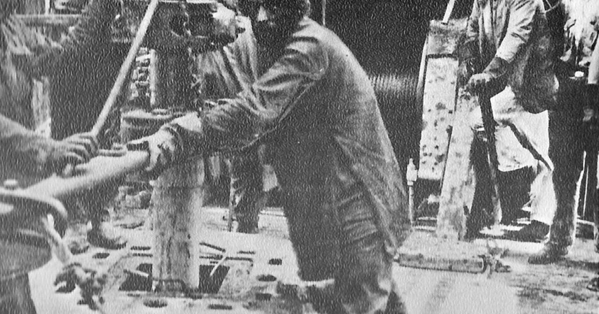 The first drilling at Masjed Soleyman, 1908